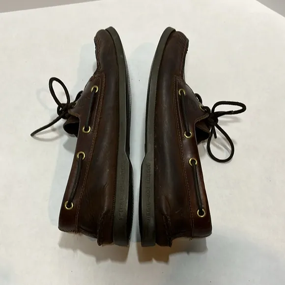 Vintage🔥Sperry Top-Sider 10.5 Men's Authentic Boat Shoes Brass Grommets RARE
