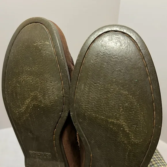 Vintage🔥Sperry Top-Sider 10.5 Men's Authentic Boat Shoes Brass Grommets RARE