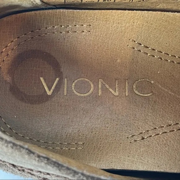 Vionic Bowery Bruno WingTip Oxford Derby  Brown Suede Shoe Size 9