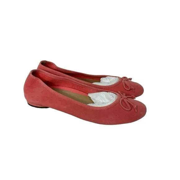 Vionic Callisto Ballet Flat in Shell Pink Suede 9
