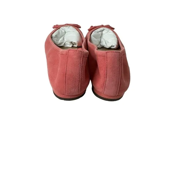 Vionic Callisto Ballet Flat in Shell Pink Suede 9