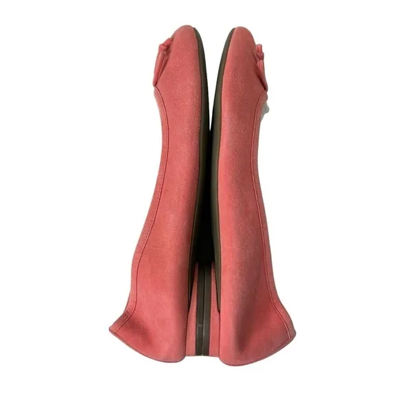 Vionic Callisto Ballet Flat in Shell Pink Suede 9