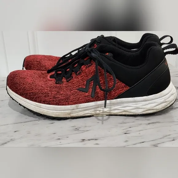 Vionic men's active comfort sneakers red running orthotic shoes size 11