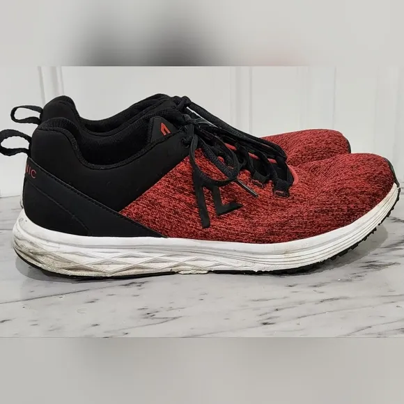 Vionic men's active comfort sneakers red running orthotic shoes size 11
