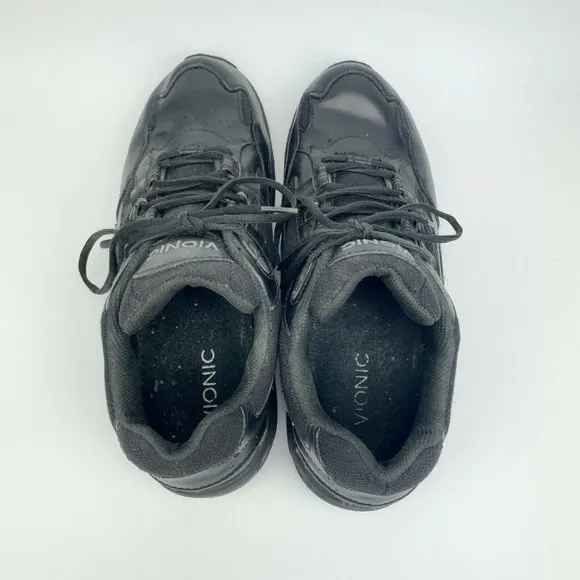 Vionic Men's Walker Classic Black Leather 11.5
