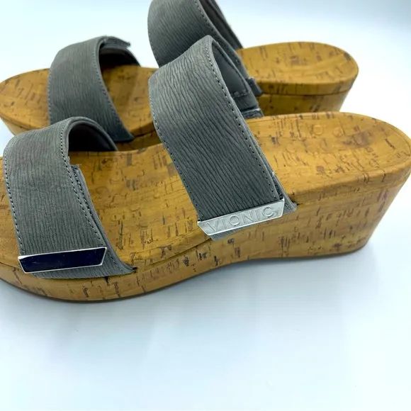 Vionic Platform Wedges Pepper Slate Grey 9W NIB