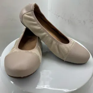 Vionic Tina Leather and Suede Ballet Flats Size 8 (Wide)