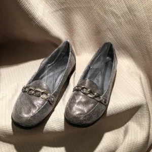 Vionic women loafers metallic shimmer leather, 8