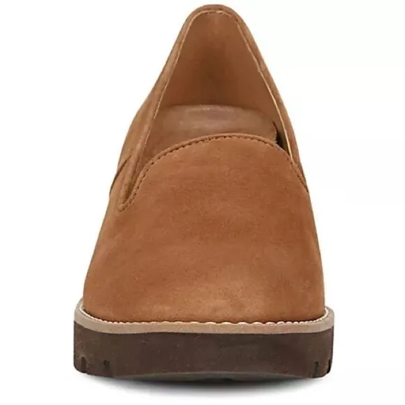 VIONIC Women’s Water Repellent Suede Willa Wedges in the Size 9.5M in Toffee