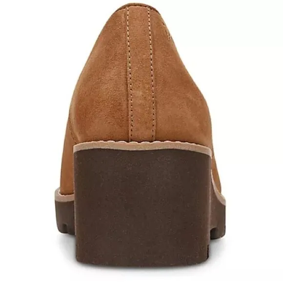 VIONIC Women’s Water Repellent Suede Willa Wedges in the Size 9.5M in Toffee