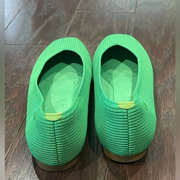 VIVAIA Margot Ballet Flats Square Toe Green Grass Women Shoes Size 41.5 US 11.5