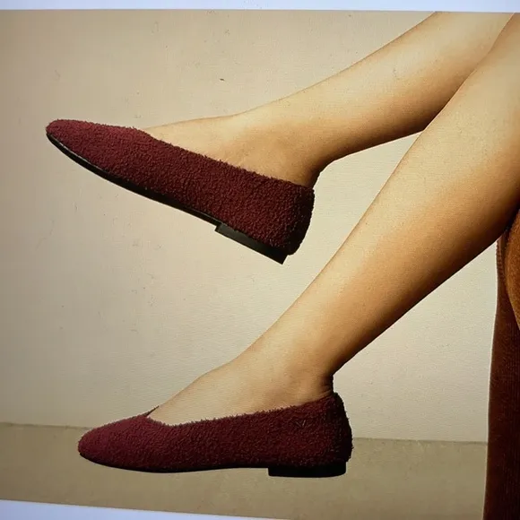 Vivaia Margot Square-Toe Terry Knit Flats 11