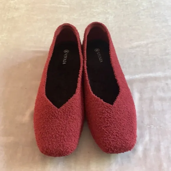 Vivaia Margot Square-Toe Terry Knit Flats 11