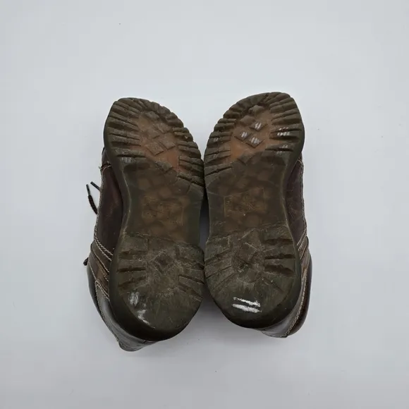 Vtg Dr Martens Shoes Womens 12 Leather Brown Oxford Lace Up 90s Y2K Low Top