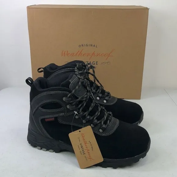 Weatherproof Vintage Jason 2 Black Lace Up Boots