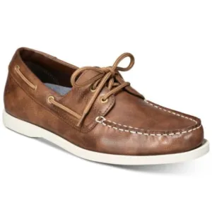 Weatherproof Vintage Men's Benny Boat Shoes - Dark Brown Size 10M