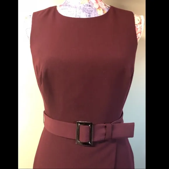White House Black Market sheath dress in WINE size 4