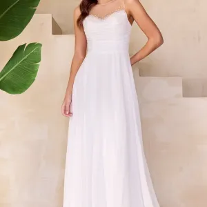 White wedding dress, bridal gown