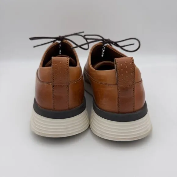 Wolf and Shepherd Shoes Mens 7 Crossover Longwing Oxford Leather Honey White