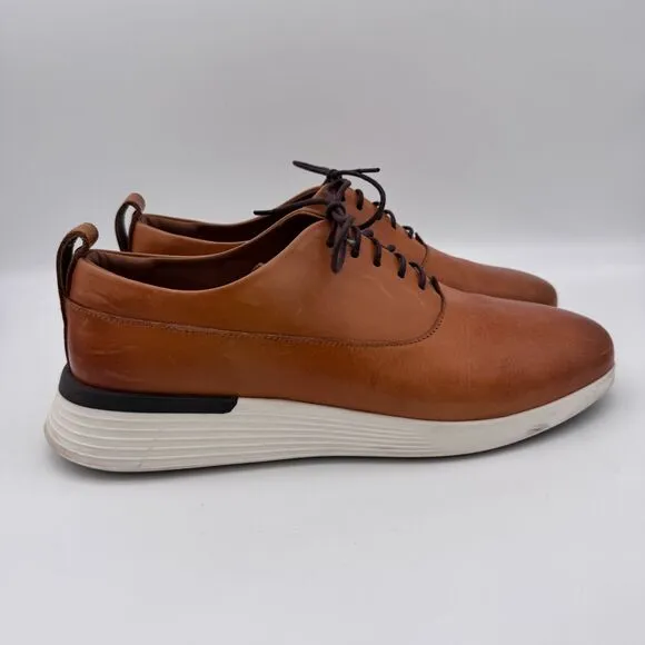 Wolf and Shepherd Shoes Mens 7 Crossover Longwing Oxford Leather Honey White