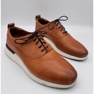 Wolf and Shepherd Shoes Mens 7 Crossover Longwing Oxford Leather Honey White