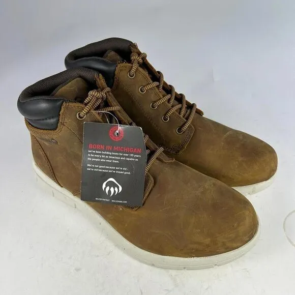 Wolverine Men's Karlin Chukka Boot US 13 M Brown Leather Soft Sole Lace-Up Boots