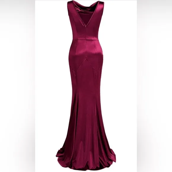 Women's 30s Brief Elegant Mermaid Sleeveless Gowns Formal Evening Dress