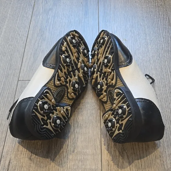 WOMENS Black and White Oxford Shoes