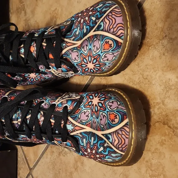 Women's Custom Made Canvas Lace Up Boots