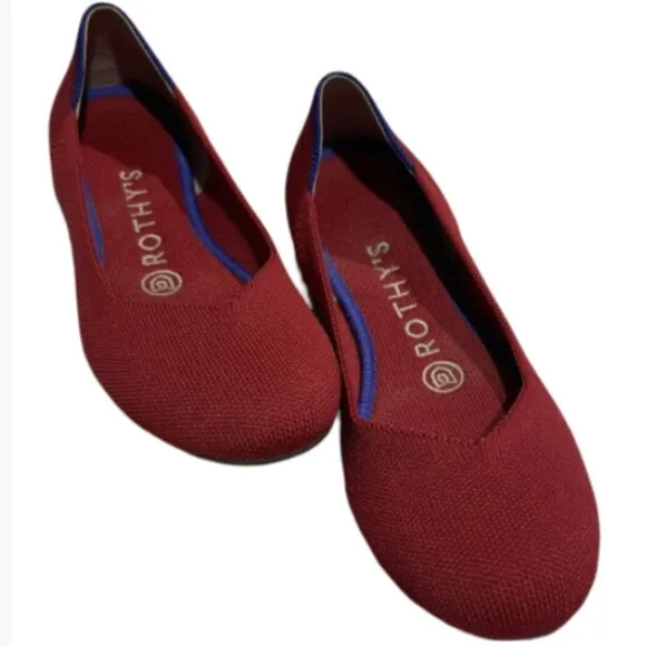 Women's Rothy's scooter red round toe flats Size: 11