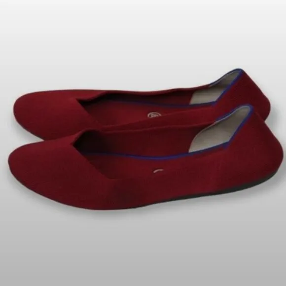 Women's Rothy's scooter red round toe flats Size: 11