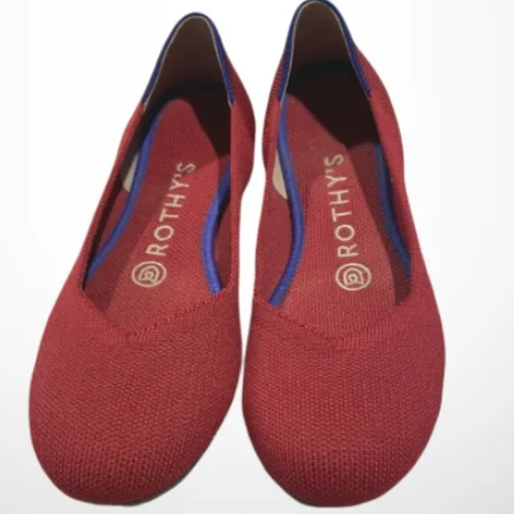 Women's Rothy's scooter red round toe flats Size: 11