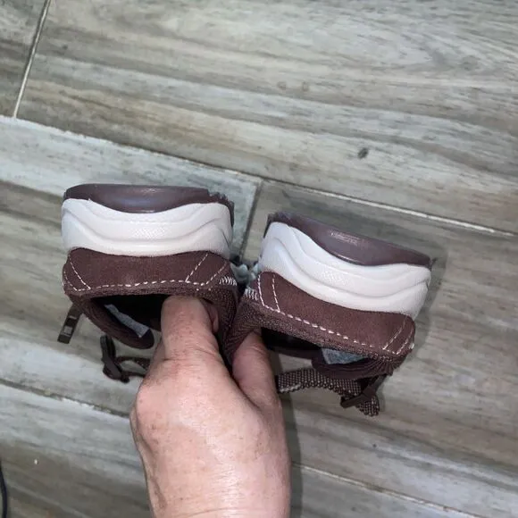 Womens Ryka Lightweight Outdoor Mule Strap Low Shoes -Brown/ Pink- Size‎ 9.5