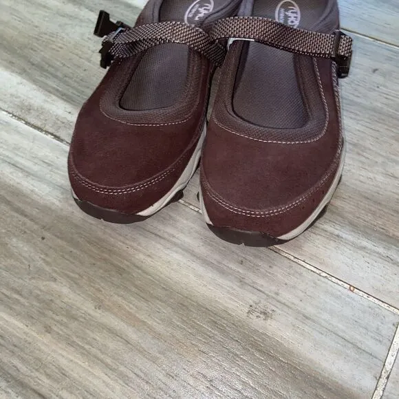 Womens Ryka Lightweight Outdoor Mule Strap Low Shoes -Brown/ Pink- Size‎ 9.5