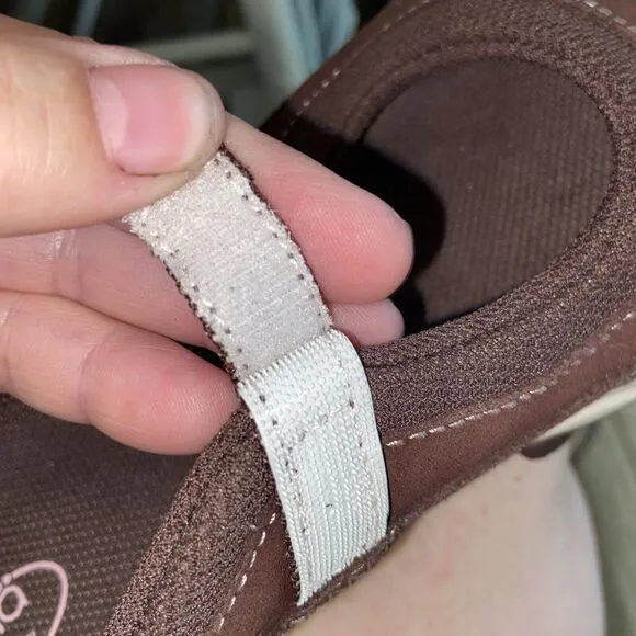 Womens Ryka Lightweight Outdoor Mule Strap Low Shoes -Brown/ Pink- Size‎ 9.5