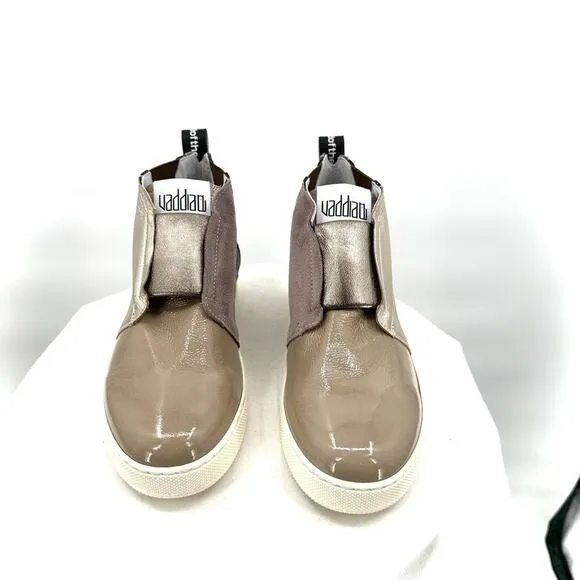 Women's Vaddia NIB Aust Sneaker Mix Taupe Shoes 39/8.5