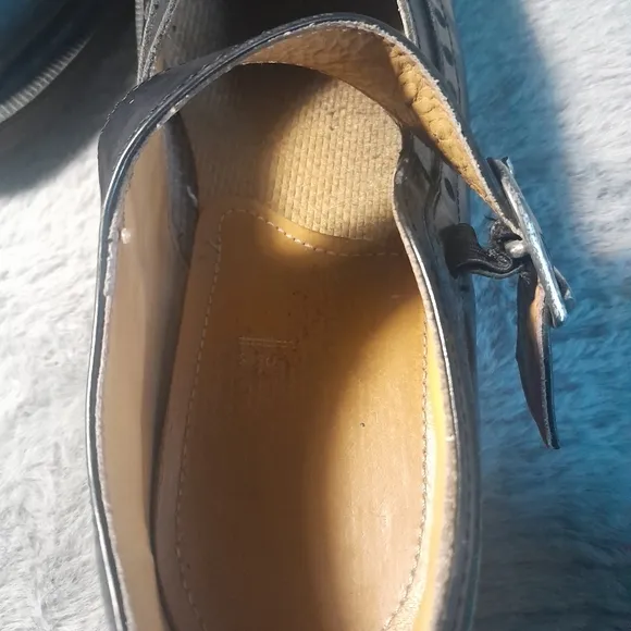 Womens Vintage 90s 8037 Doc Martens Black Mary Jane Shoes