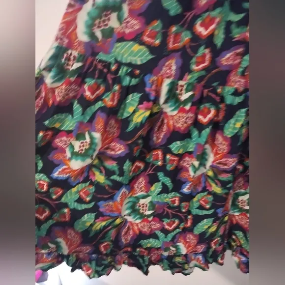 Xirena Sacha Maxi Skirt in Navy Flora Sz L NWT From Hampden Clothing