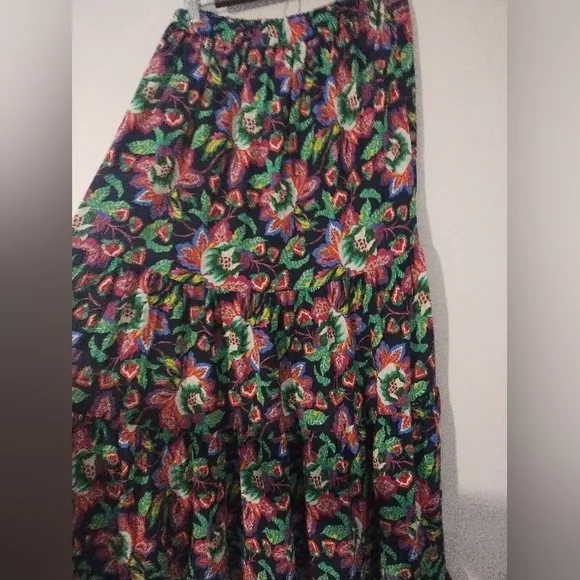 Xirena Sacha Maxi Skirt in Navy Flora Sz L NWT From Hampden Clothing