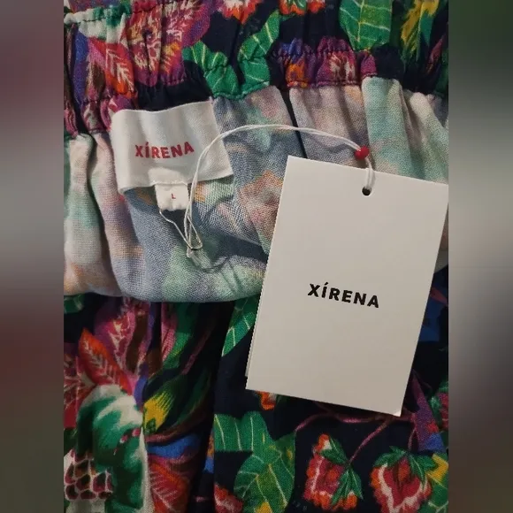 Xirena Sacha Maxi Skirt in Navy Flora Sz L NWT From Hampden Clothing