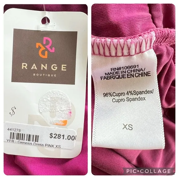Young Fabulous &amp; Broke Genesis Pink Purple Midi Dress NWT XS