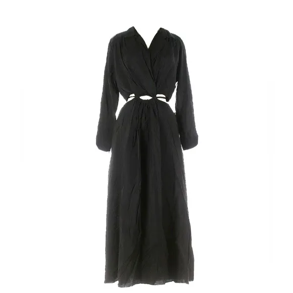 Young, Fabulous Broke YFB Derby V-neck Cutout Maxi Dress