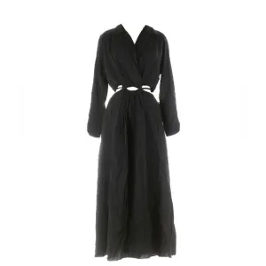Young, Fabulous Broke YFB Derby V-neck Cutout Maxi Dress