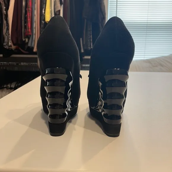 YSL Platform Wedges