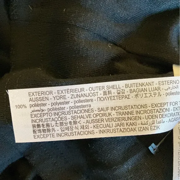 ZARA Black Fuzzy Fur Sweater Sequin Pearl Full Maxi Skirt
