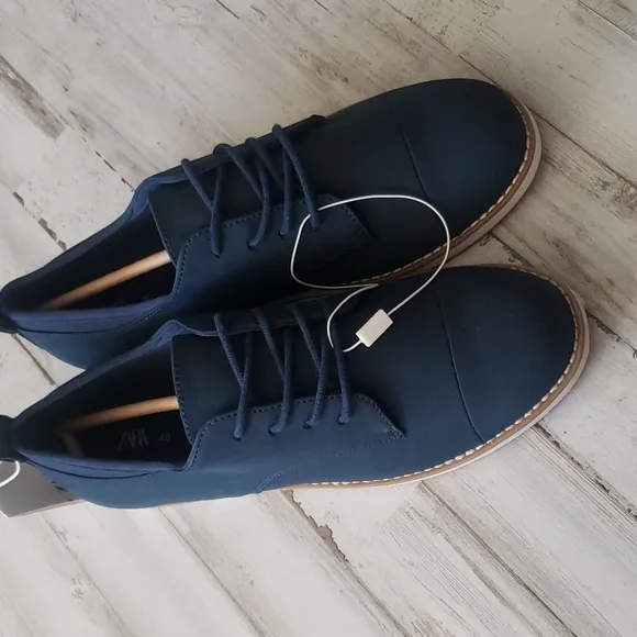 Zara Boys offy navy shoes
