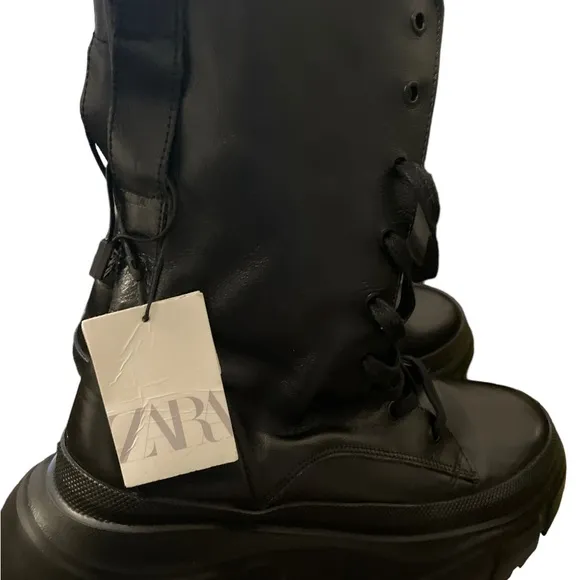 Zara Combat Boots size band new size 40