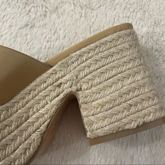 ZARA Heeled Leather Platform Wedges Size 36 (6)