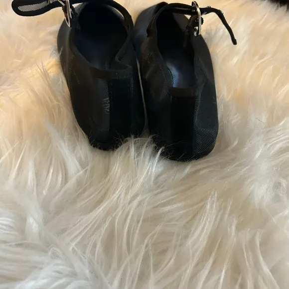 Zara Mary Jane mesh flats