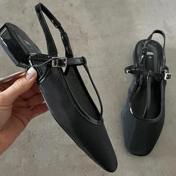 ZARA Slingback Flats